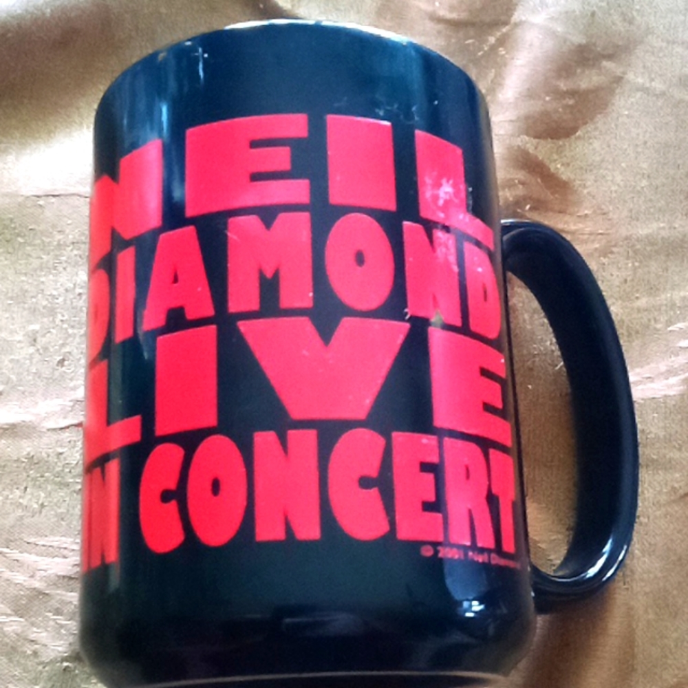 Neil diamond live in Concert 2001 16 ounce cup
